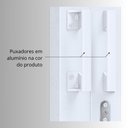 Ver mais imagens de Porta de Aço de Correr 213x200 com Grade Quadrada e Postigo Facilita Lucasa