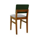 Ver imagem 4 de Kit 2 Cadeiras Linhas Madeira Maciça Encosto Mdf Laqueado Verde Musgo-amêndoa-linho Cinza Mescla Imp