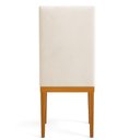 Ver imagem 5 de Kit 8 Cadeiras de Jantar Brisa Suede Base de Madeira - Pallazio Cor:Bege