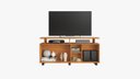 Ver imagem 3 de Rack para Tv 56'' Humor com Porta de Correr:cinamomo/off