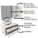Ver imagem 4 de Conjunto Para Banheiro Armarios Com Cuba Bn1 Marmore Branco