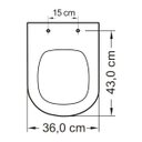 Ver imagem 5 de Assento Sanitário Resina Termofixa Soft Close Tupan para Bacia Etna