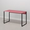 Mesa Escritório Home Office Rose de Apoio 120x60 Rosa Preta - 5