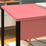 Mesa Escritório Home Office Rose de Apoio 120x60 Rosa Preta - 6