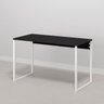 Mesa Escritório Home Office de Apoio 120x60 Preta Branca - 3