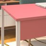 Mesa Escritório Home Office Rose de Apoio 120x60 Rosa Branca - 6