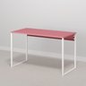 Mesa Escritório Home Office Rose de Apoio 120x60 Rosa Branca - 4