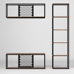 Apenas Nicho Prateleira Para Parede Com Painel Vazado - 2