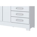 Ver imagem 3 de Guarda Roupa 2 Portas e 3 Gavetas C/ Espelho Briz B64 Nature/off White - Henn