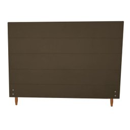 Cabeceira Estofada para Cama Box Casal King Size Suede Marrom 193cm JBF - 1