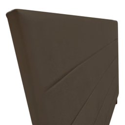 Cabeceira Estofada para Cama Box Casal King Size Suede Marrom 193cm JBF - 3