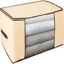 Ver imagem 4 de Caixa Organizadora Flexível com Zíper Multiuso, Compacta e Dobrável, Ideal para Guarda-roupas, Close