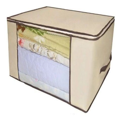 Caixa Organizadora Flexível com Zíper Multiuso, Compacta e Dobrável, Ideal para Guarda-roupas, Close