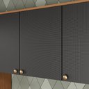 Ver mais imagens de Armário de Cozinha CB1511 11 Portas 3 Gavetas MDF-MDP 230cm Canela e Preto