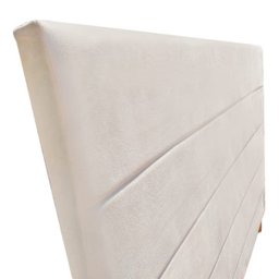 Cabeceira Estofada para Cama Box Viúva Suede Bege 120cm JBF - 3