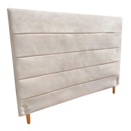 Cabeceira Estofada para Cama Box Viúva Suede Bege 120cm JBF - 2