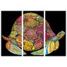 Quadro Mandala Animais Tartaruga para Decoração 95X65 CM - 1