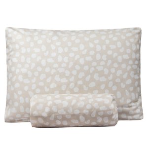 Jogo de Lençol Solteiro Bouti Basic Estampado 180 Fios 2 Peças - Poa Creme Dona Zeze