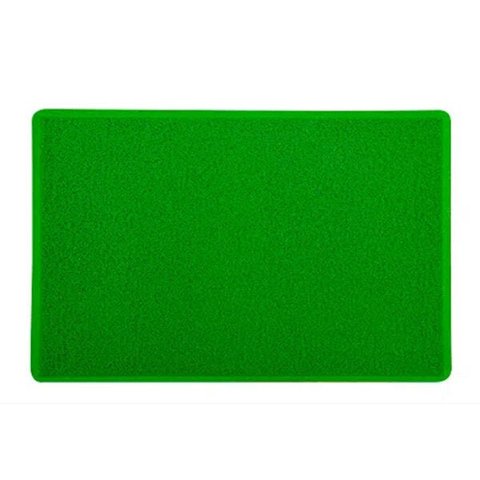 Tapete Capacho Vinil Kap Silver 60x 40cm 10Mm Verde Bandeira