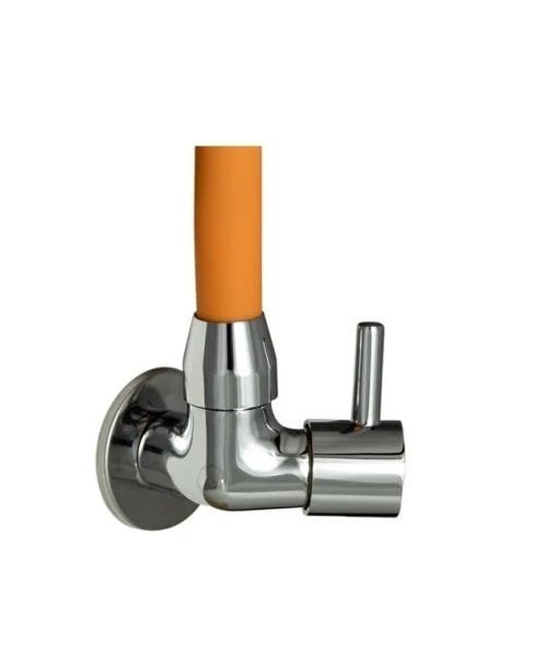 Torneira de Cozinha Gourmet Laranja Parede Bica Móvel com Arejador Articulado 1/4 de Volta - 3