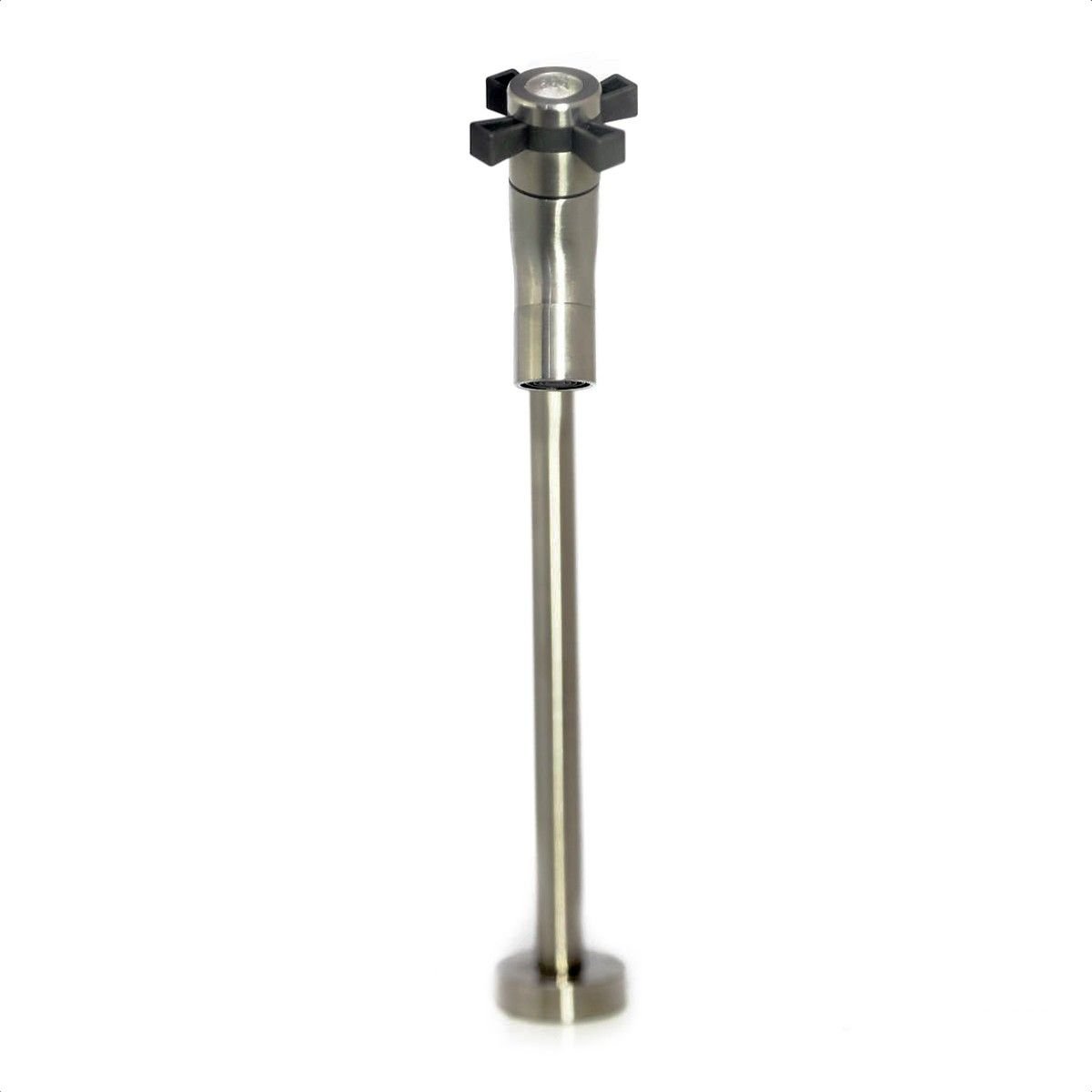 Torneira Mesa Bica Alta Aço Inox 304 Escovado Água Fria Lavabo Lavatório Linha Stone - 3