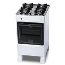 Ver imagem 1 de Fogão de Piso Íris Glass 4 Bocas Mesa de Vidro Forno Branco