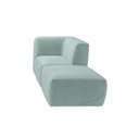 Ver imagem 4 de Sofá Modular Boucle Canto + Chaise Espuma Premium para Sala Embalado a Vácuo 1.54m - Azul