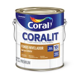 Fundo Sintético Nivelador Coral Coralit 3,6L Branco Fosco - 1