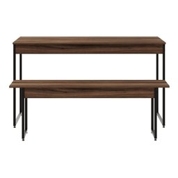 Mesa De Jantar Com 1 Banco Estilo Industrial - 1