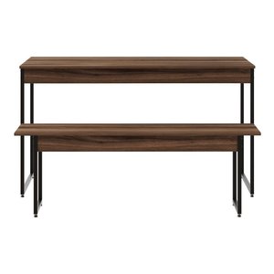 Mesa De Jantar Com 1 Banco Estilo Industrial