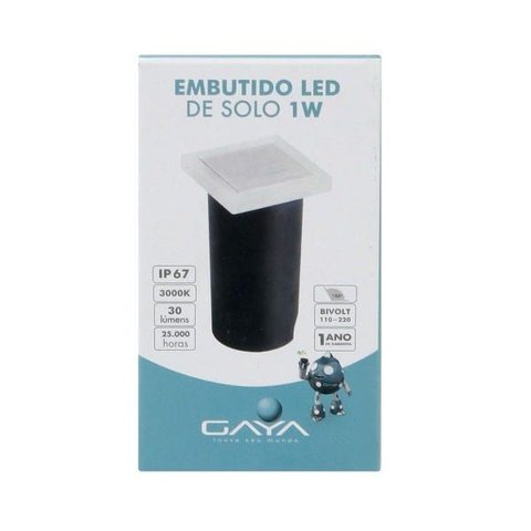 Embutido de Solo Slim - Bivolt Quadrado - 5x5x8,7cm