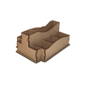 Ver imagem 2 de Porta Guardanapo e Sachê em MDF - Kit 10 Unidades
