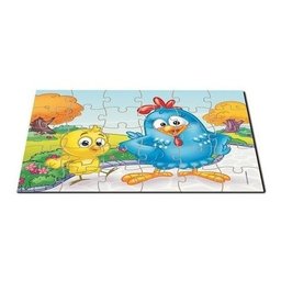 Jogo Quebra Cabeça Infantil Galinha Pintadinha 30 Peças Nig Brinquedos Madeira - 2