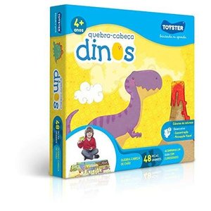 Quebra Cabeça Dinos Toyster Dinossauro Grande 48 Peças