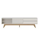 Ver mais imagens de Rack para Sala Bancada de Tv 75 Pol 200cm Licia C04 - D'Rossi Cor Off White