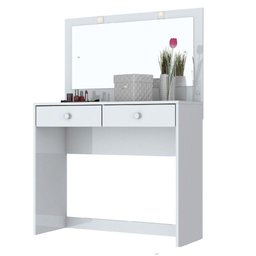 Penteadeira 02 Gavetas Espelho e Led Léia Henn Branco - 6 Penteadeira 02 Gavetas Espelho e Led Léia Henn Branco - 6