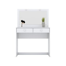 Penteadeira 02 Gavetas Espelho e Led Léia Henn Branco - 5 Penteadeira 02 Gavetas Espelho e Led Léia Henn Branco - 5