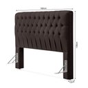 Ver imagem 4 de Cabeceira Cama Queen Estofada 1,60 - Inca Linho Marrom