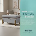 Ver imagem 4 de Puff Recamier Baú Versallies 100 Cm para Sala Quarto Bouclé