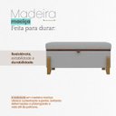 Ver imagem 6 de Puff Recamier Baú Versallies 100 Cm para Sala Quarto Bouclé