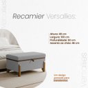Ver imagem 5 de Puff Recamier Baú Versallies 100 Cm para Sala Quarto Bouclé
