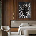 Ver imagem 2 de Quadro Decorativo Bw Rocks Relevo