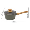 Ver imagem 2 de Panela Caçarola Verde 16cm Indução Cerâmico 4mm Style Cook