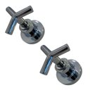 Ver imagem 1 de Kit 2 Acabamento Registro de Chuveiro Banheiro Padrão Deca C55 3/4