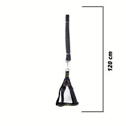 kit 12 coleira peitoral guia caes atacado pet shop 1,20mt - 5