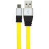 Cabo Micro Usb Flat Celular de Silicone - Amarelo - 1