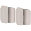 Ver imagem 1 de Conjunto 2 Ganchos de Parede Cabideiro 8,5cm Bege Eleve ou Suporte Multiuso