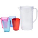 Ver imagem 3 de Jarra Retro 2L com 4 copos 300 ml, Cristal, Coza