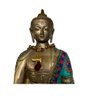 Buda de Bronze e Mosaico 37 Cm - 3