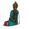 Buda de Bronze e Mosaico 37 Cm - 2